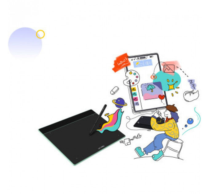 Графічний планшет XP-Pen Deco Fun Black (Deco Fun L_BK)