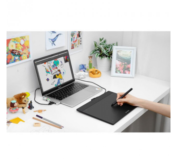 Графічний планшет XP-Pen Deco Fun L Pink (Deco Fun L_R)