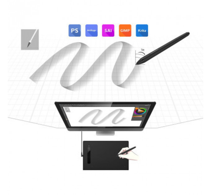 Графічний планшет XP-Pen Star G960S Plus Black