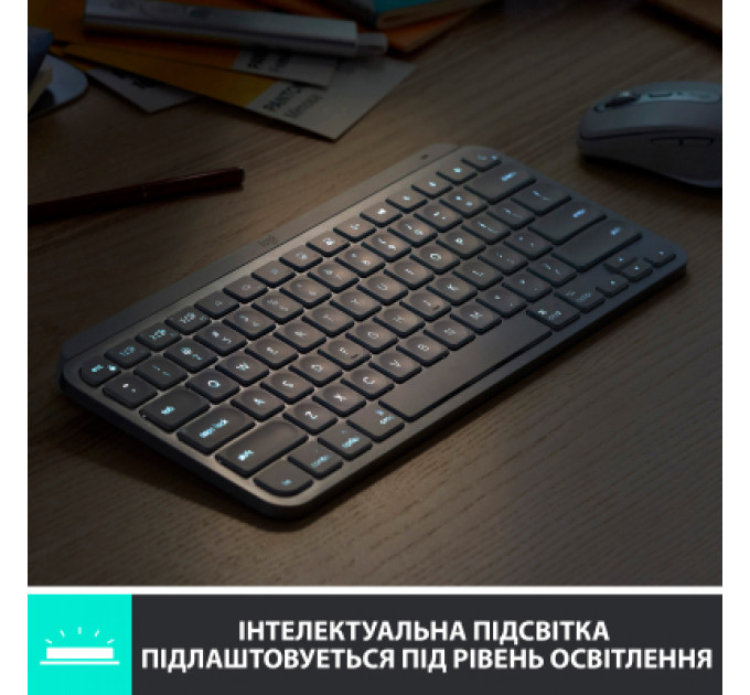 Клавіатура Logitech MX Keys Mini Wireless Illuminated UA Rose (920-010500)