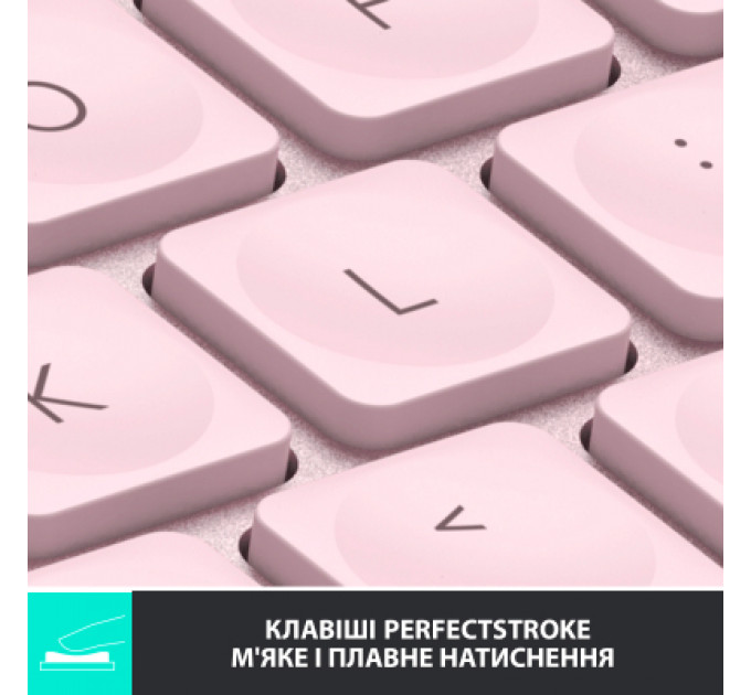 Клавіатура Logitech MX Keys Mini Wireless Illuminated UA Rose (920-010500)