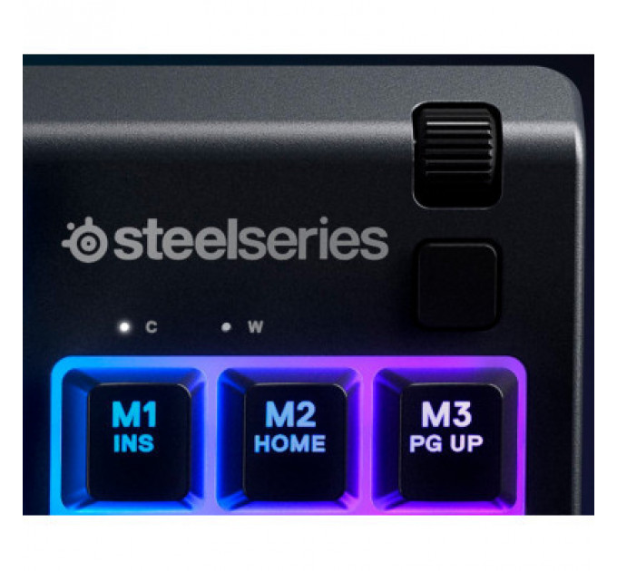 Клавіатура SteelSeries Apex 3 TKL USB UA Black (SS64817)