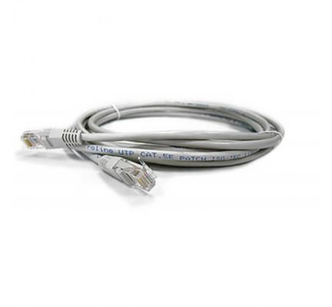 Kingda Патч-корд 3м, UTP, cat.5e, CU, 24AWG, grey Kingda (KD-PAUT3300GY)