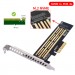 Dynamode Контролер Dynamode M.2 SSD NVMe M-Key to PCI-E 3.0 x4/ x8/ x16, full profile br (PCI-Ex4- M.2 M-key)