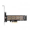 Dynamode Контролер Dynamode M.2 SSD NVMe M-Key to PCI-E 3.0 x4/ x8/ x16, full profile br (PCI-Ex4- M.2 M-key)
