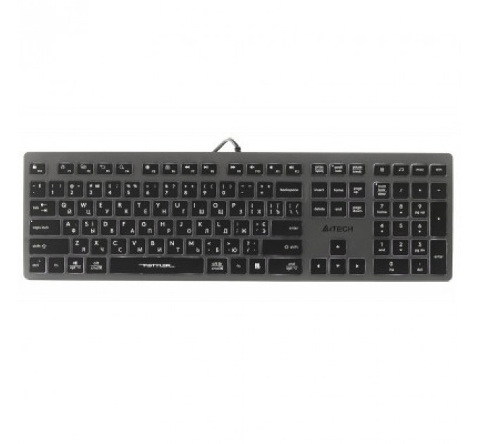 Клавіатура A4Tech FX60H USB Grey White backlit
