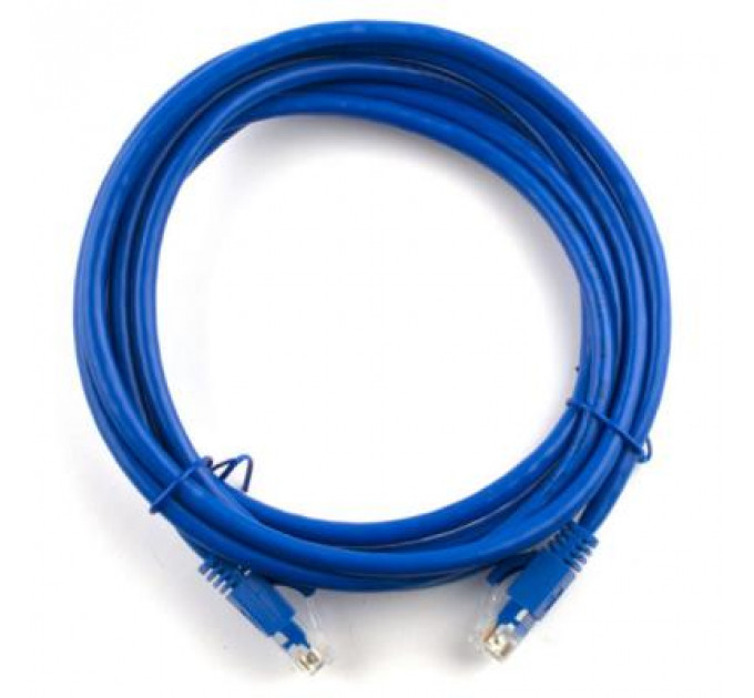 Патч-корд 2м, RJ-45, Cat.5e, CU, мідь, синій Ritar (PCR-CU/2Be / 04275)