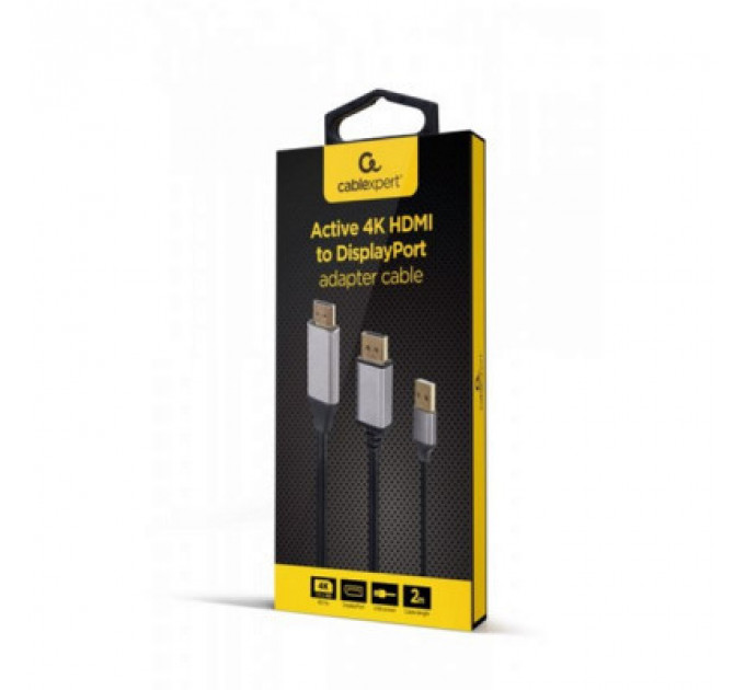 Перехідник Cablexpert HDMI to DisplayPort 4K 60Hz 2m (A-HDMIM-DPM-01)