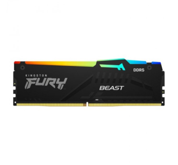 Kingston Fury (ex.HyperX) Модуль пам'яті для комп'ютера DDR5 16GB 6000 MHz Beast RGB AM5 Black Kingston Fury (ex.HyperX) (KF560C36BBEA-16)