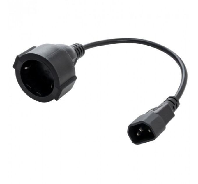 Кабель живлення C14 M to Schuko F 0.75mm2 Copper Vinga (VPCC14S75C)