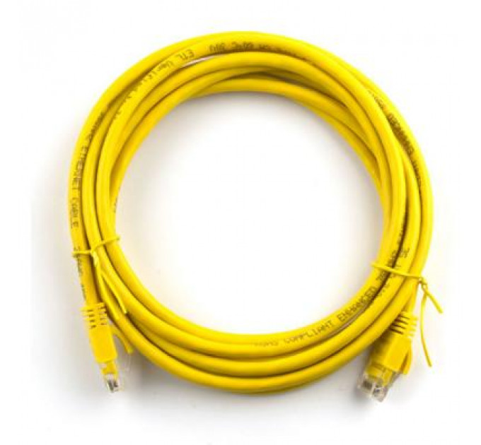 Патч-корд 30м, RJ-45, Cat.5e, CU, мідь, жовтий Ritar (PCR-CU/30Yw / 09981)