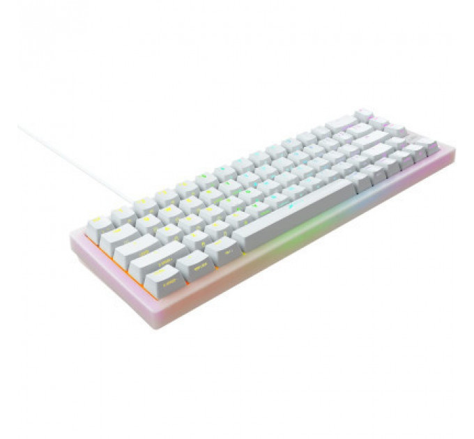 Клавіатура Xtrfy K5 68 keys Kailh Red Hot-swap RGB UA White (K5-RGB-CPT-TPWHITE-R-UKR)