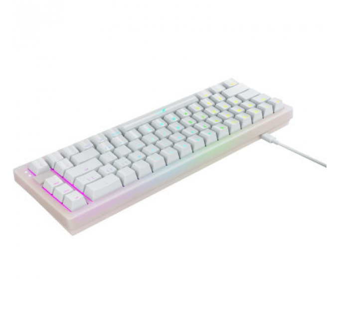 Клавіатура Xtrfy K5 68 keys Kailh Red Hot-swap RGB UA White (K5-RGB-CPT-TPWHITE-R-UKR)