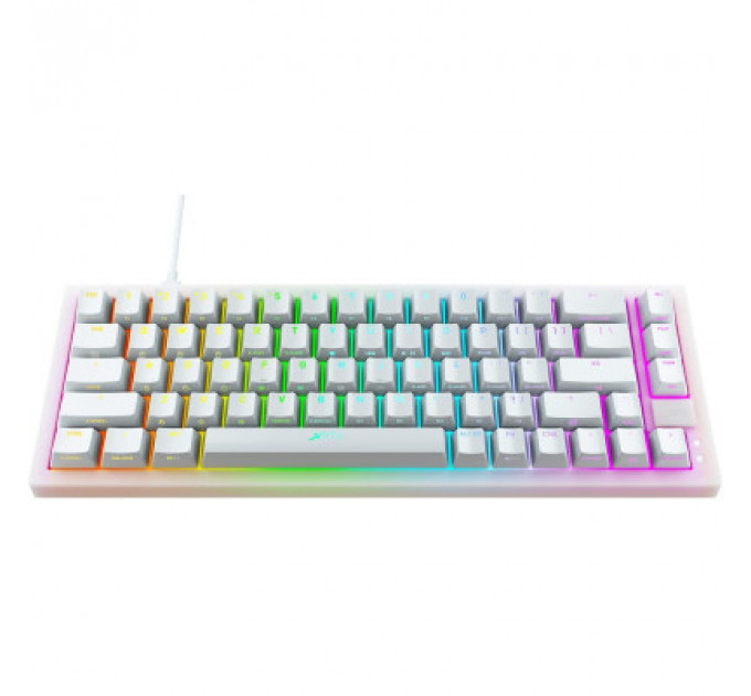 Клавіатура Xtrfy K5 68 keys Kailh Red Hot-swap RGB UA White (K5-RGB-CPT-TPWHITE-R-UKR)