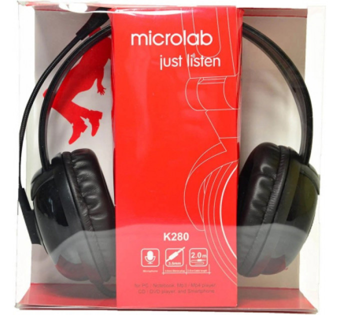 Навушники Microlab K280B Black (K280B)