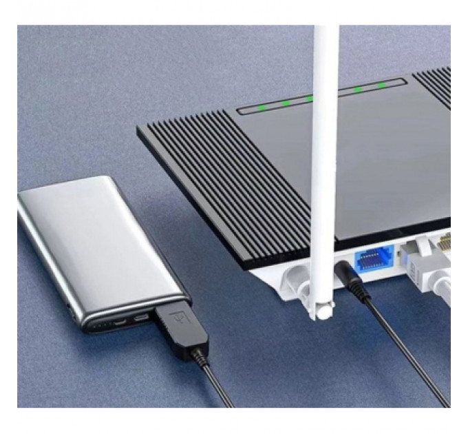 Кабель живлення USB to DC 5.5x2.1 12V 0.8m Armorstandart (ARM65663)