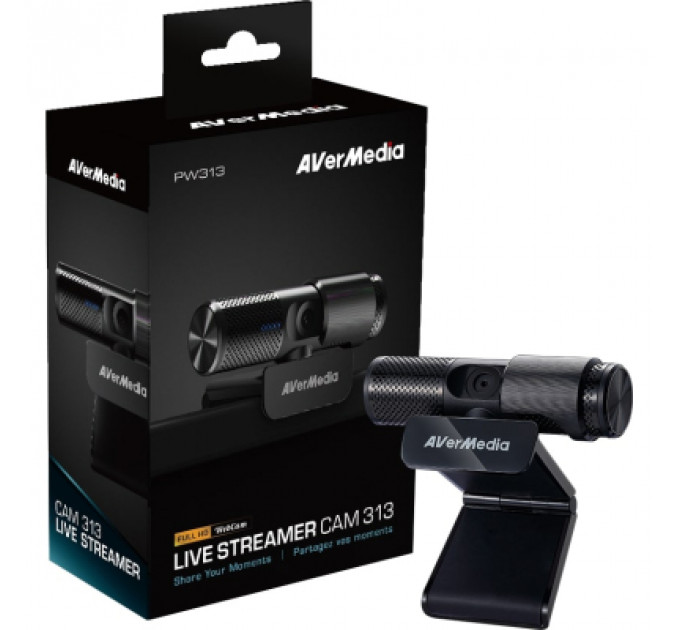 Веб-камера AVerMedia Live Streamer CAM 313 Black (40AAPW313ASF)
