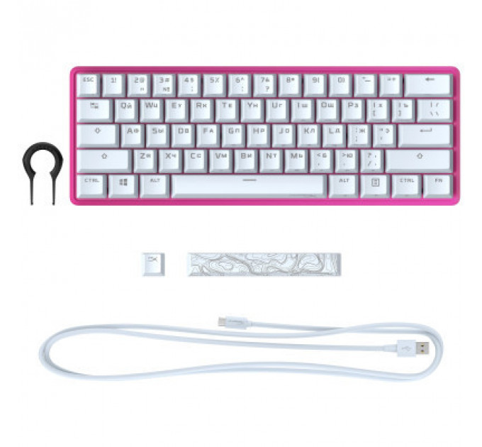 Клавіатура HyperX Alloy Origins 60 Pink (572Y6AA)