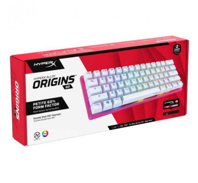 Клавіатура HyperX Alloy Origins 60 Pink (572Y6AA)