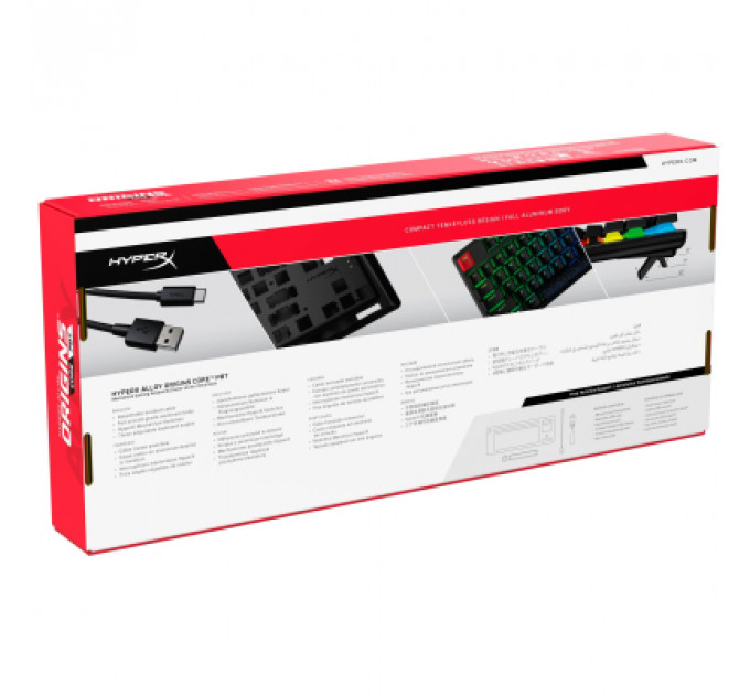 Клавіатура HyperX Alloy Origins Core PBT HX Red (639N7AA)