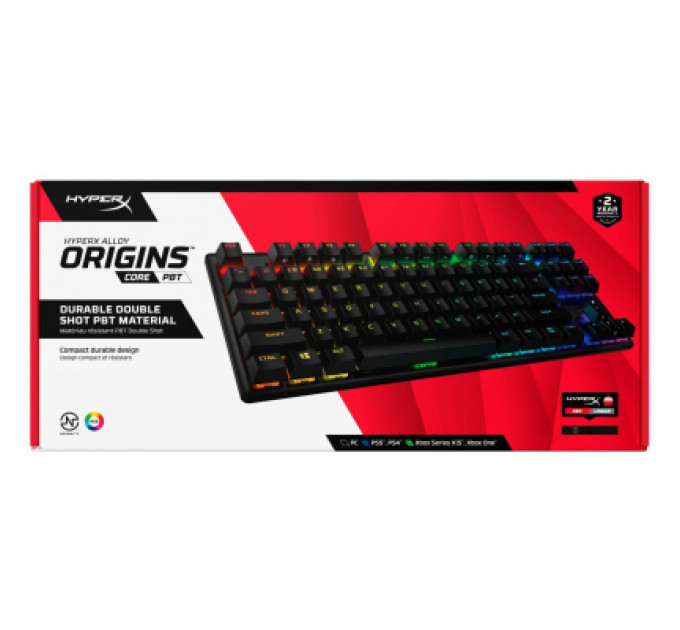 Клавіатура HyperX Alloy Origins Core PBT HX Red (639N7AA)