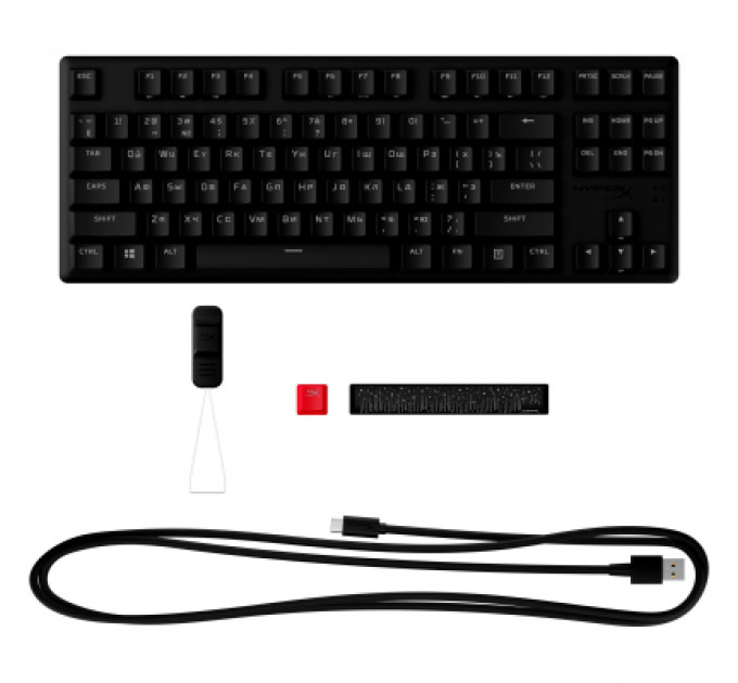 Клавіатура HyperX Alloy Origins Core PBT HX Red (639N7AA)