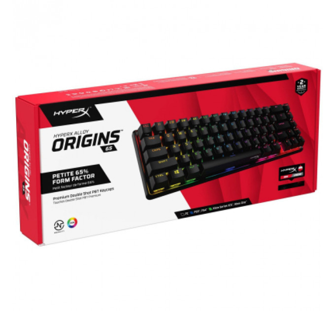 Клавіатура HyperX Alloy Origins 65 HX Red (4P5D6AX)