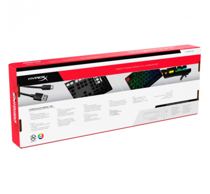 Клавіатура HyperX Alloy Origins PBT HX Red (639N3AA)