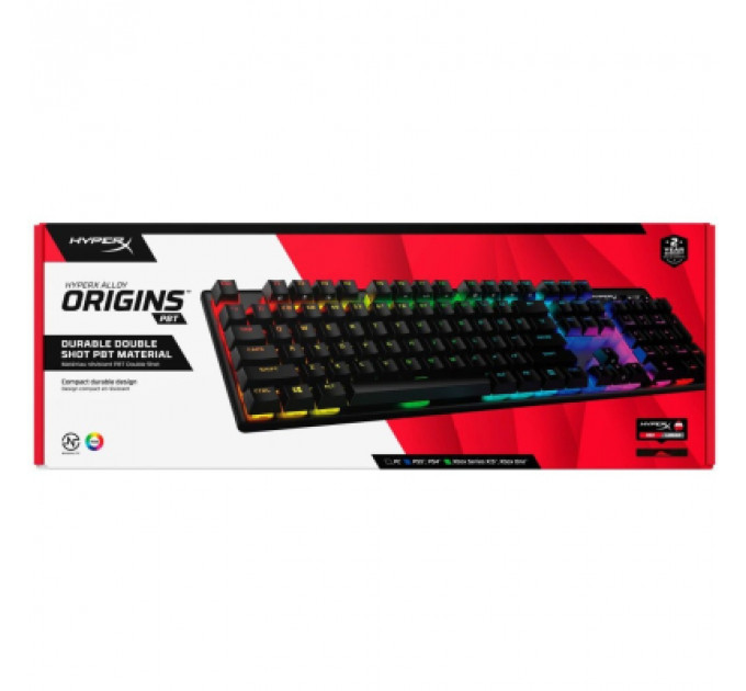 Клавіатура HyperX Alloy Origins PBT HX Red (639N3AA)