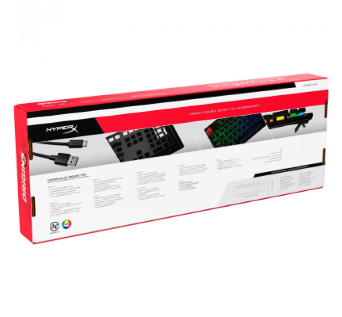 Клавіатура HyperX Alloy Origins PBT HX Aqua (639N5AA)