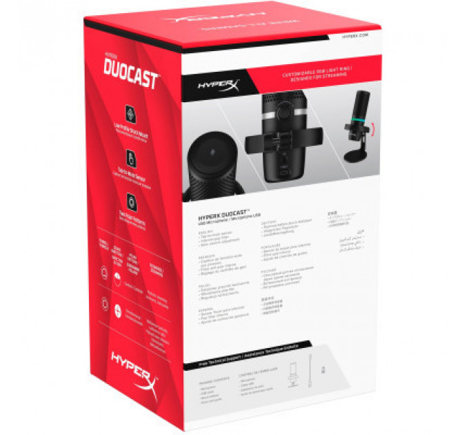Мікрофон HyperX DuoCast Black (4P5E2AA)