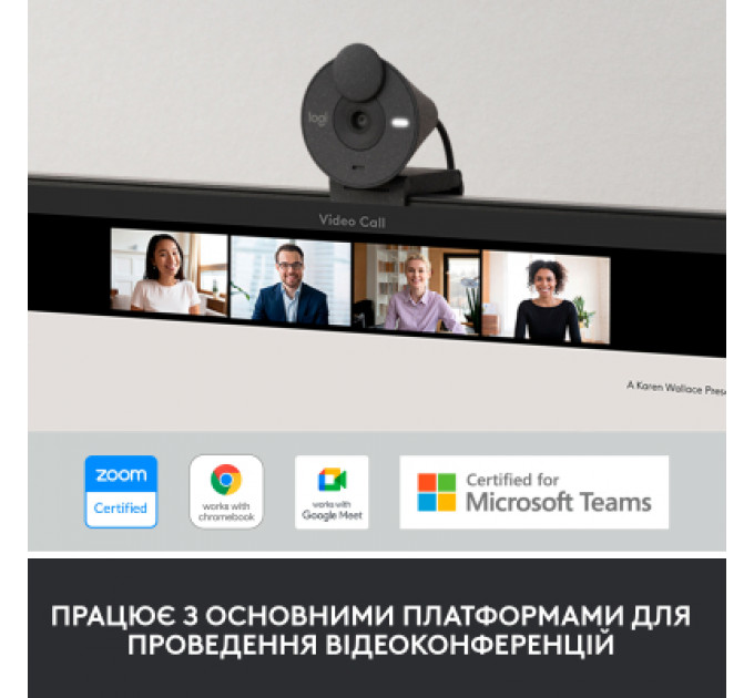 Веб-камера Logitech Brio 300 FHD Graphite (960-001436)