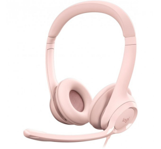 Навушники Logitech H390 USB Rose (981-001281)