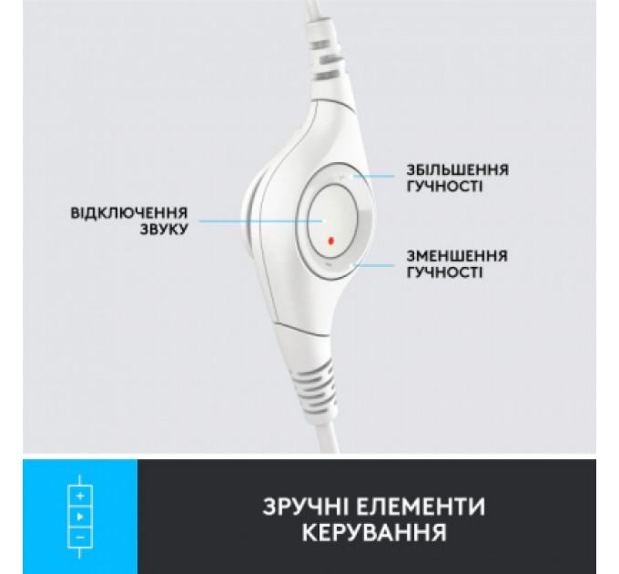 Навушники Logitech H390 USB White (981-001286)