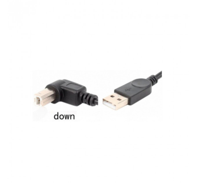 Кабель для принтера USB 2.0 AM/BM 1.0m 90 down Value (S0670)