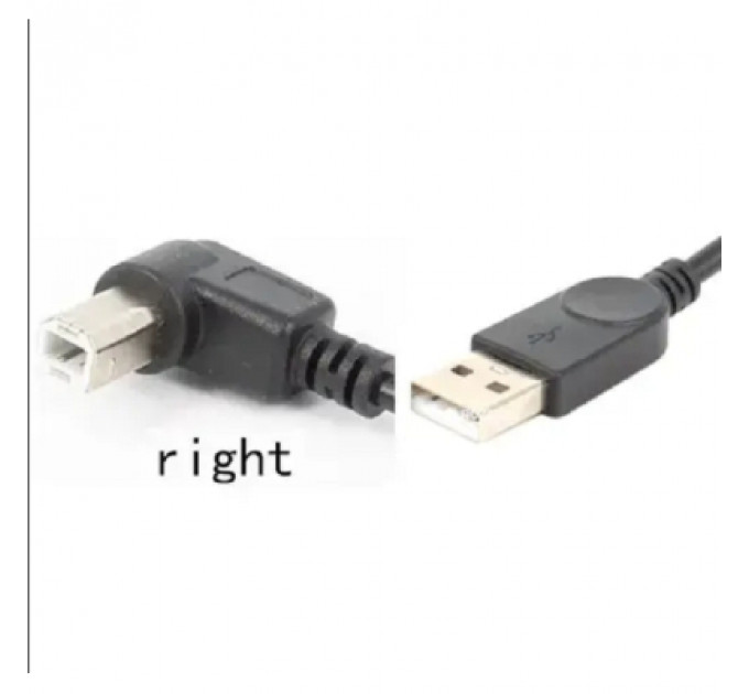 Кабель для принтера USB 2.0 AM/BM 1.0m 90 left Value (S0671)