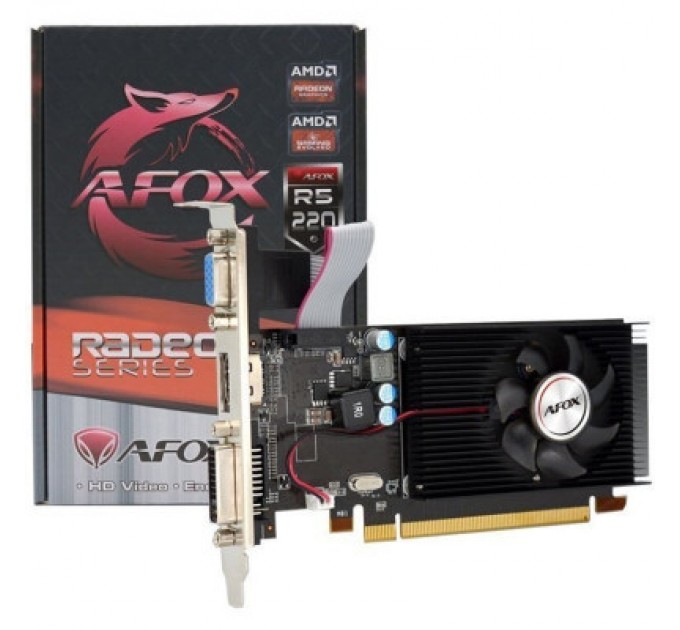 Afox Відеокарта Radeon R5 220 1024Mb Afox (AFR5220-1024D3L5)
