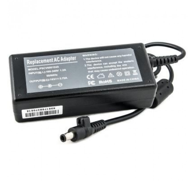 Блок живлення до ноутбуку PowerPlant SAMSUNG 220V, 60W, 16V, 3A (5.5*3.0mm) (SA60D5530)