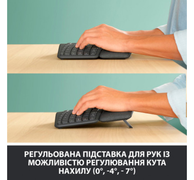 Клавіатура Logitech ERGO K860 for Business Bluetooth/Wireless UA Black (920-010352)