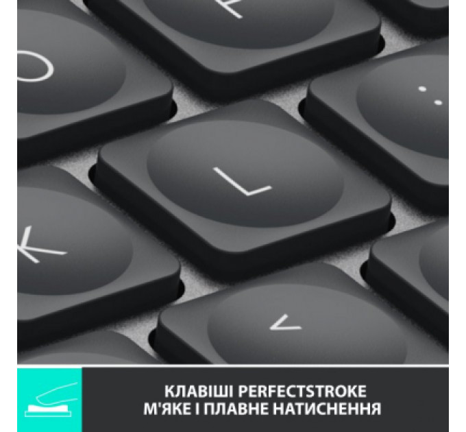 Клавіатура Logitech MX Keys Mini Wireless Illuminated UA Graphite (920-010498)