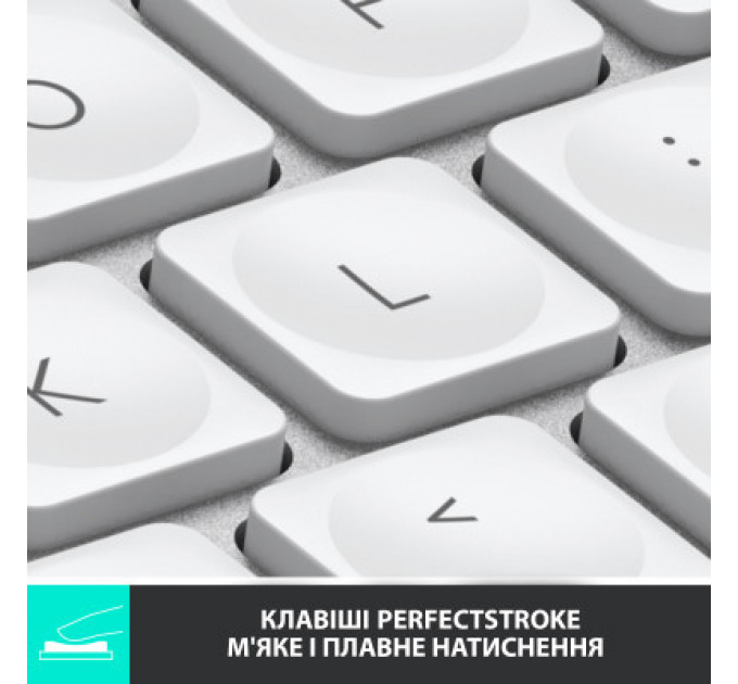 Клавіатура Logitech MX Keys Mini Wireless Illuminated UA Pale Grey (920-010499)
