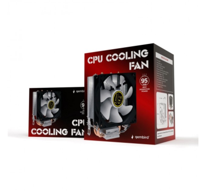 Gembird Кулер до процесора Gembird CPU-HURACAN-X60