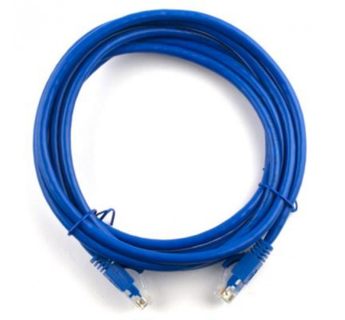 Патч-корд 3м, RJ-45, Cat.5e, CU, мідь, синій Ritar (PCR-CU/3Be / 04280)
