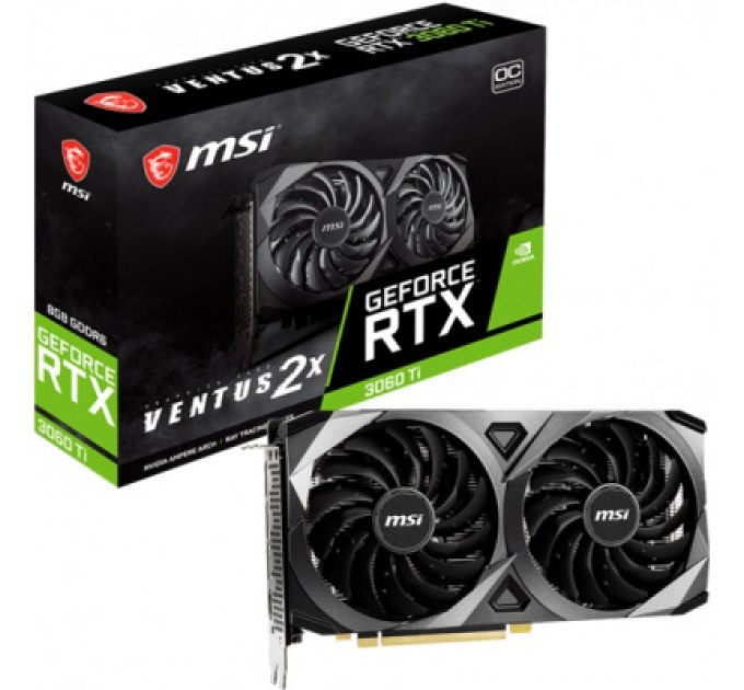 Відеокарта MSI GeForce RTX3060 8Gb VENTUS 2X OC (RTX 3060 VENTUS 2X 8G OC)