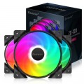Zezzio Кулер до корпусу Zezzio ZC-120 Colorful 3in1
