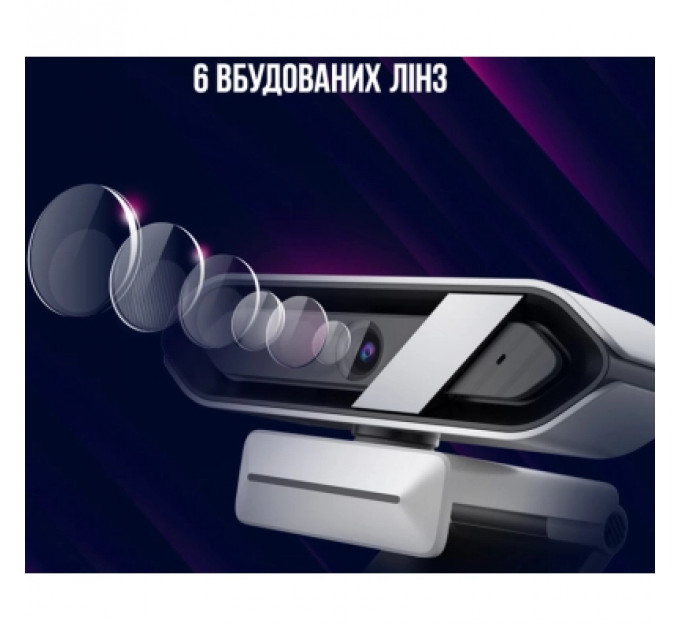Веб-камера Lorgar Rapax 701 Streaming 2K Pink (LRG-SC701PK)