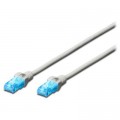 Digitus Патч-корд 1м, UTP, cat.5e, AWG 26/7, CCA, PVC, grey Digitus (DK-1512-010)