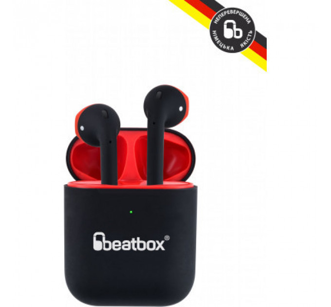 Навушники BeatBox PODS AIR 2 Wireless Сharging Black-Red (bbpair2wcbr)