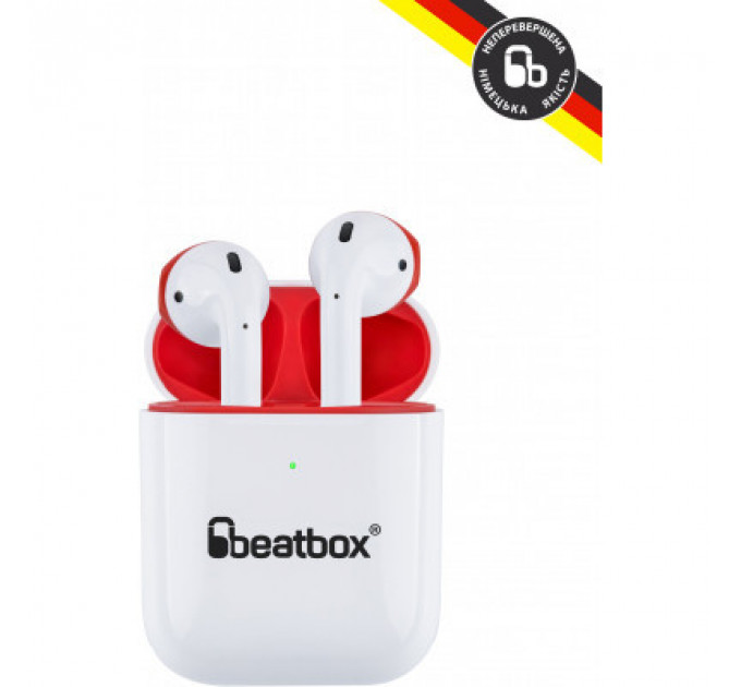 Навушники BeatBox PODS AIR 2 Wireless Charging White-Red (bbpair2wcwr)