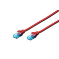Digitus Патч-корд 1м, UTP, cat.5e, AWG 26/7, CCA, PVC, red Digitus (DK-1512-010/R)